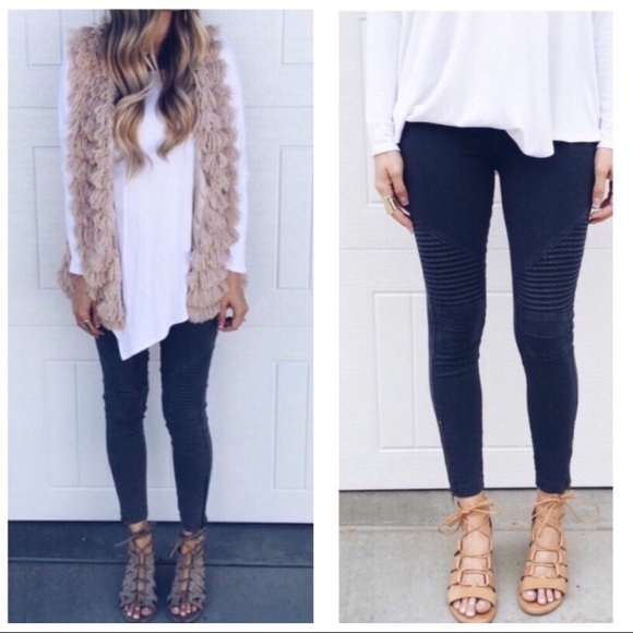 Moto biker/leggings pants - Picture 4 of 4